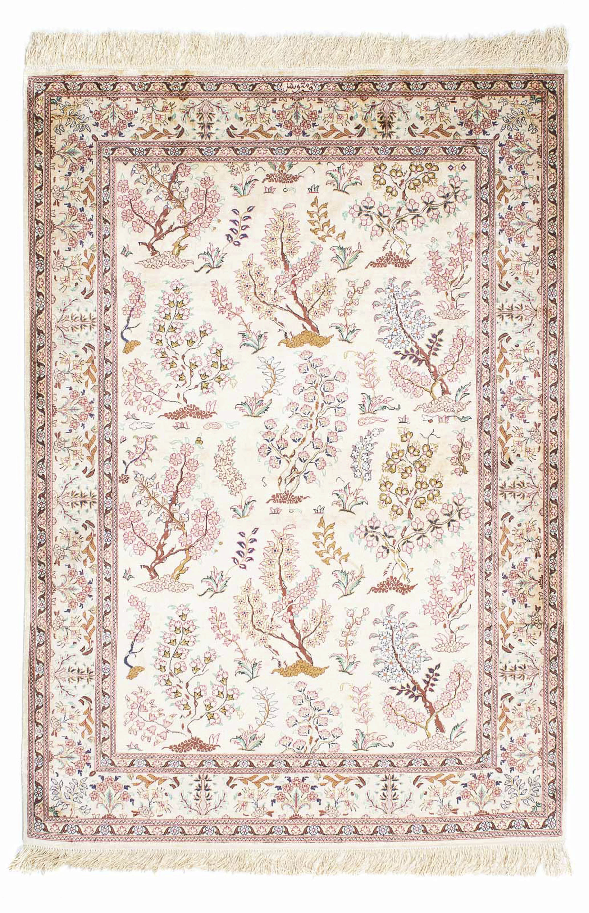 morgenland Orientteppich »Perser - Ghom - 146 x 104 cm - beige«, rechteckig günstig online kaufen