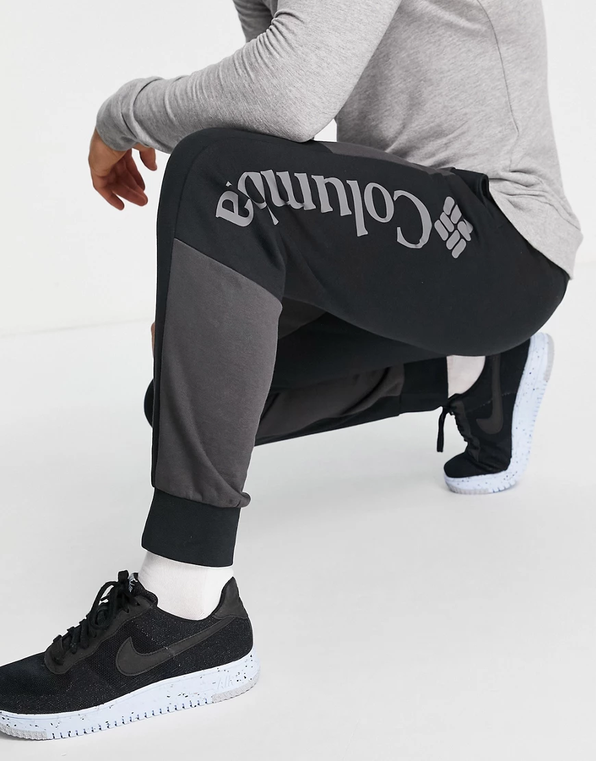 Columbia – Lodge – Jogginghose in Schwarz mit Blockfarbendesign günstig online kaufen