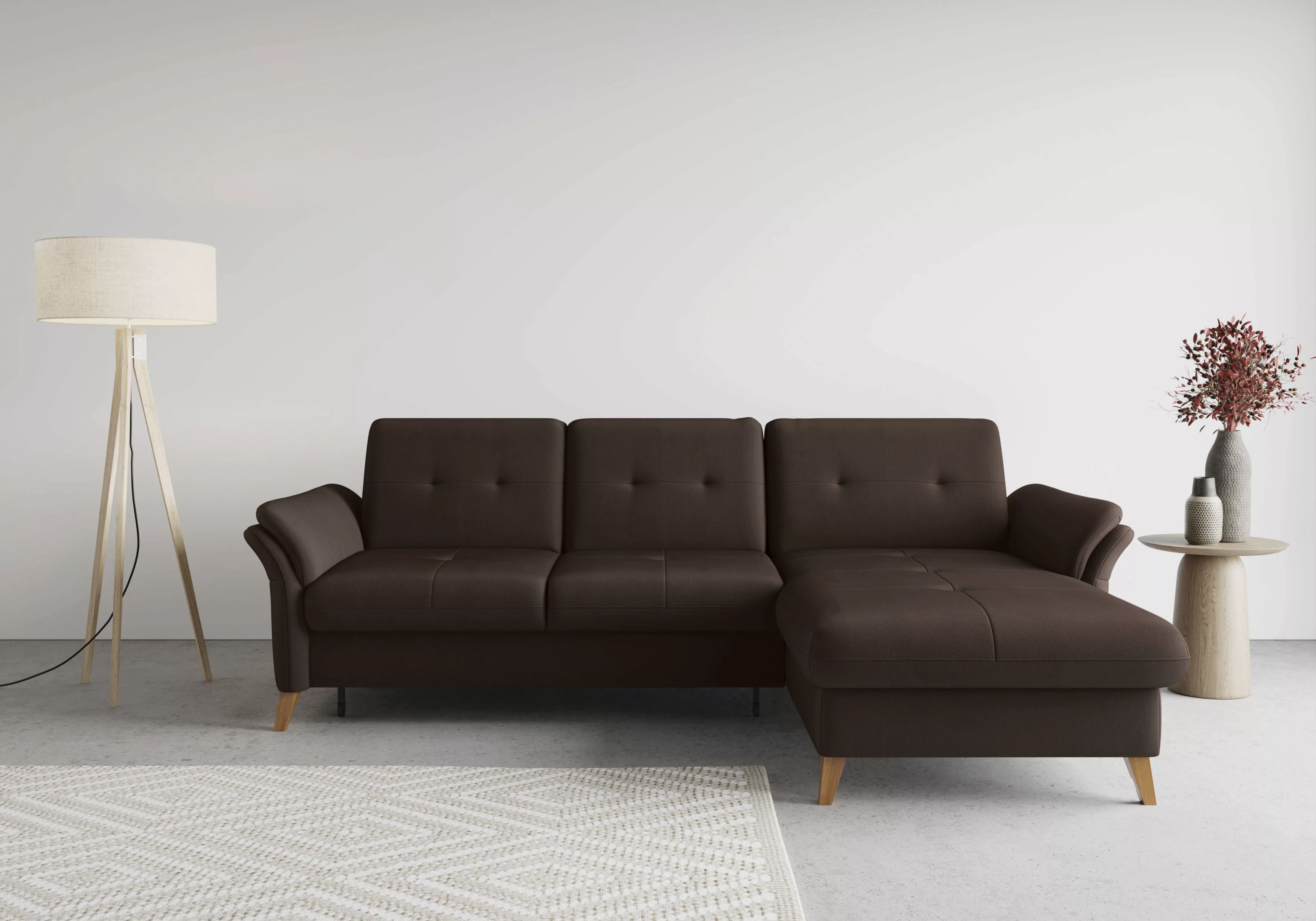 sit&more Ecksofa "Göteborg", Sitztiefenverstellung und Federkern, wahlweise günstig online kaufen
