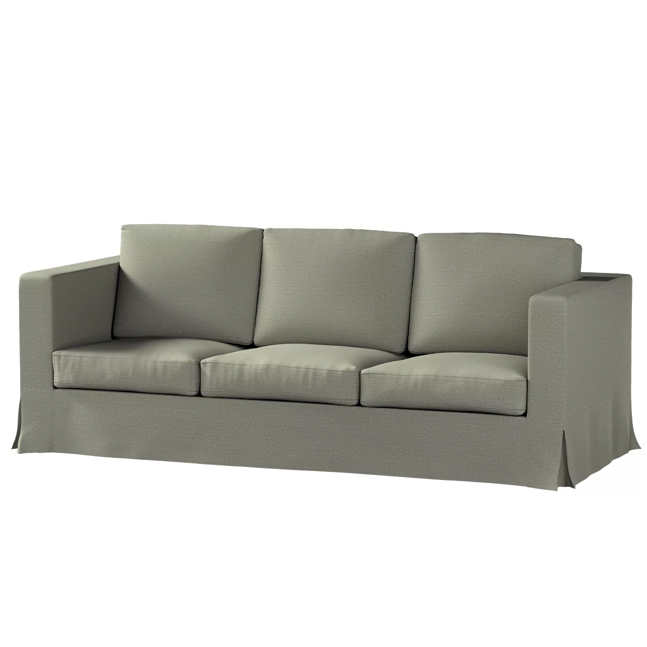 Bezug für Karlanda 3-Sitzer Sofa nicht ausklappbar, lang, grau-beige, Bezug günstig online kaufen