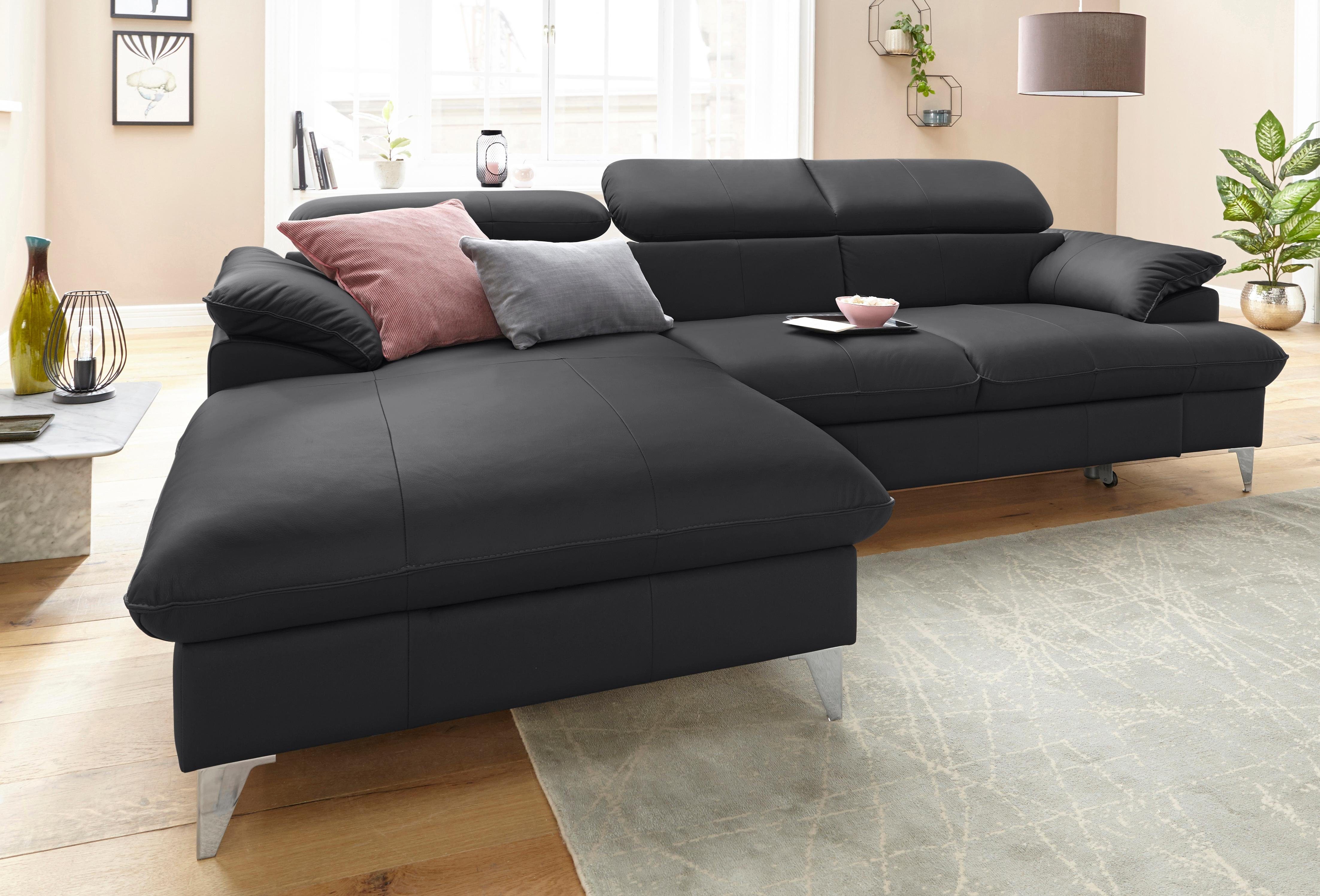 COTTA Ecksofa "Caluso L-Form", mit Kopfteilverstellung, wahlweise mit Bettf günstig online kaufen