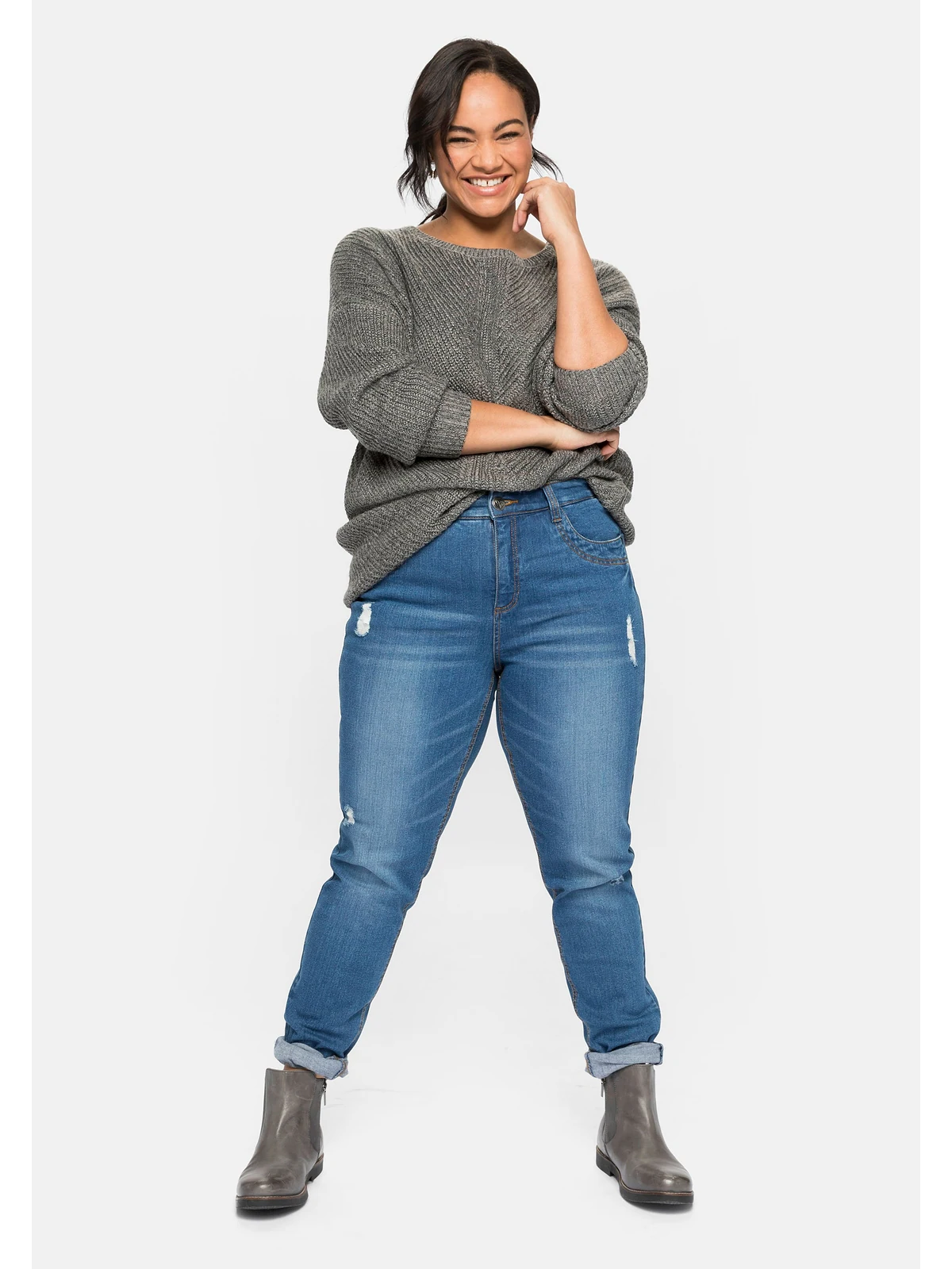 Sheego Stretch-Jeans "Große Größen", in extralanger Tall-Größe günstig online kaufen