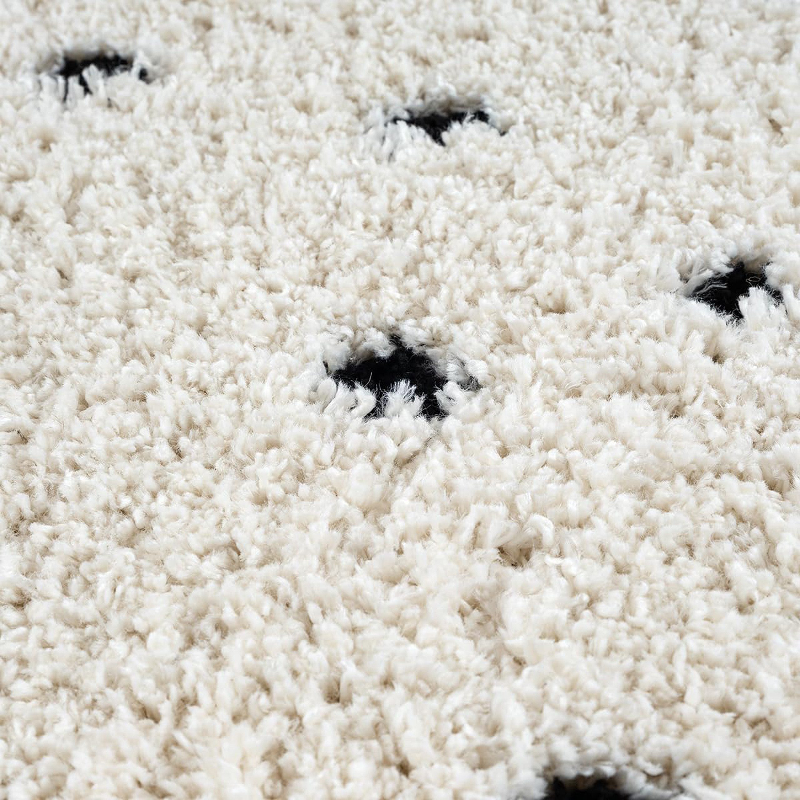 TeppichHome24 Teppich Teppich gepunktet Creme Wohnzimmer günstig online kaufen