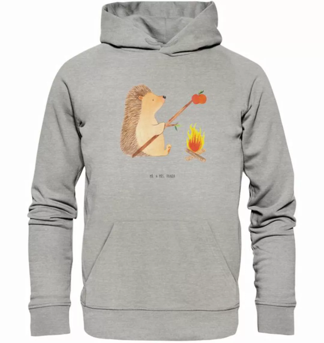 Mr. & Mrs. Panda Hoodie Igel Grillen Größe M - Heather Grey - Geschenk, Obe günstig online kaufen