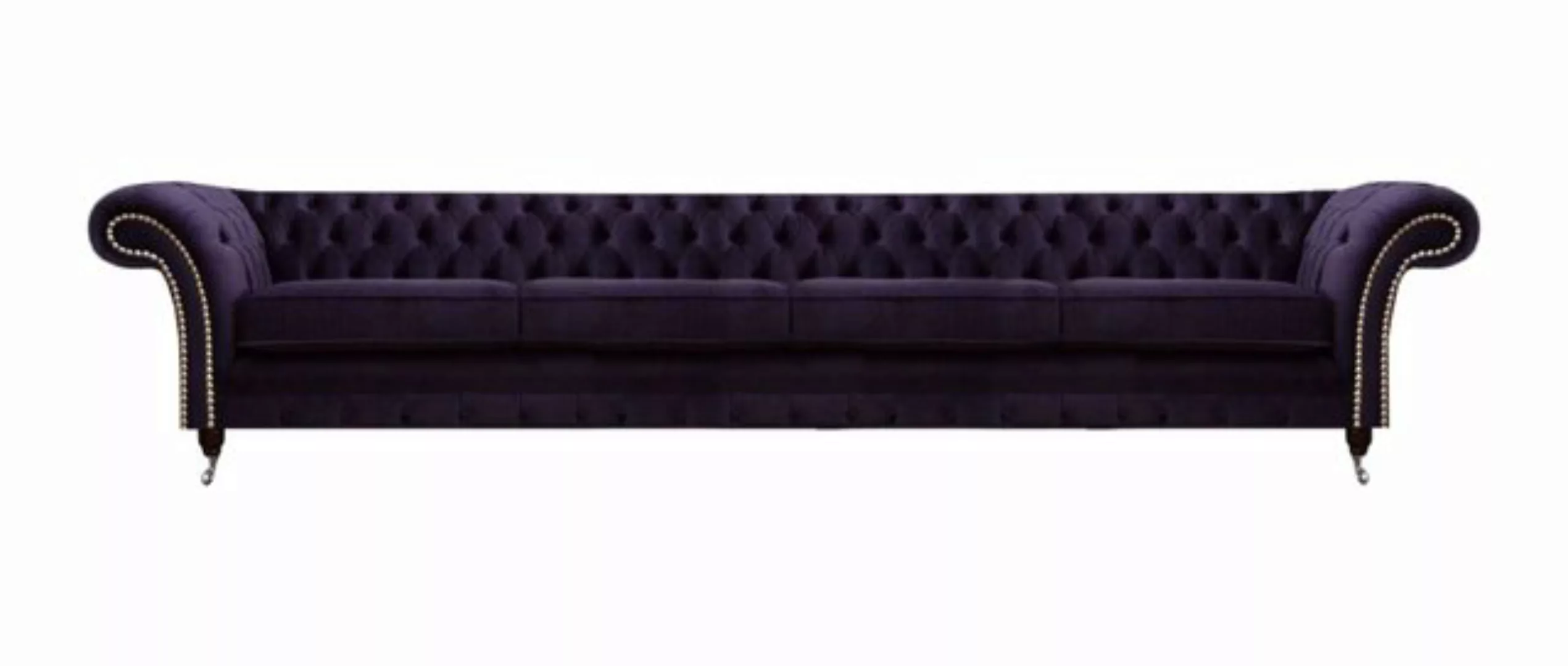 JVmoebel Chesterfield-Sofa Polster Textil Wohnzimmer Chester Viersitzer Sof günstig online kaufen