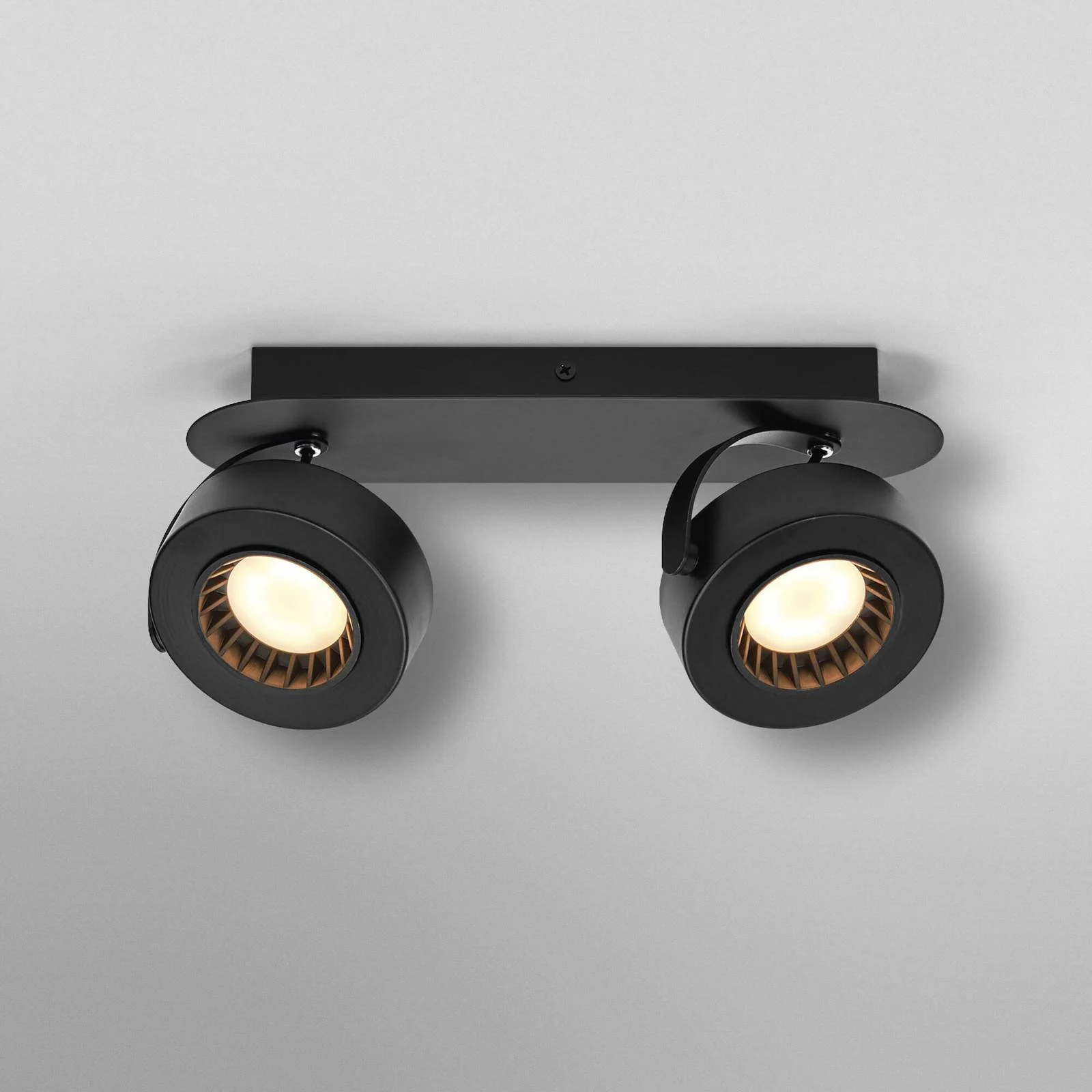 OSRAM LED-Deckenstrahler VENUS schwarz 2-flg. Metall 3.000 K günstig online kaufen