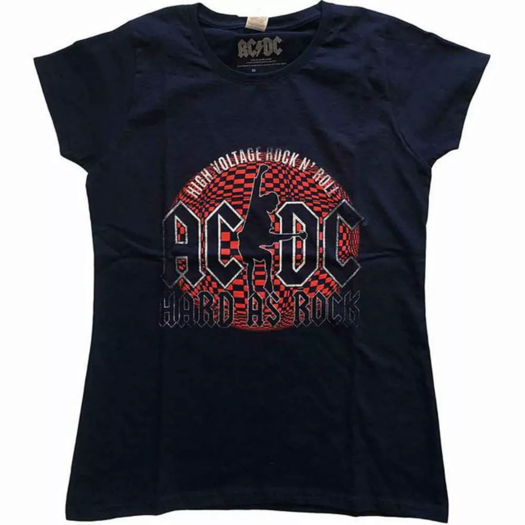 AC/DC T-Shirt Hard As Rock Navy Blau günstig online kaufen
