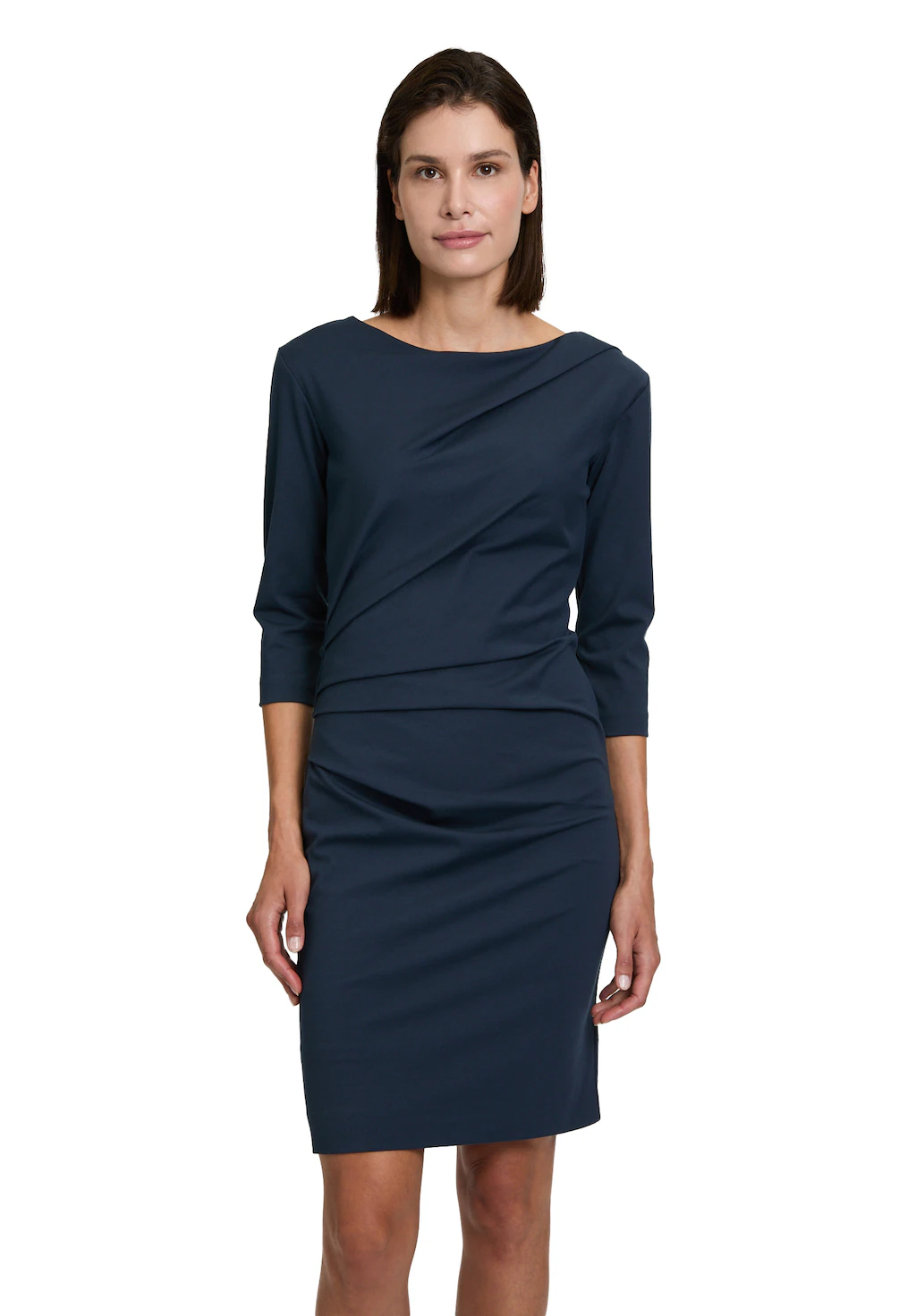 Betty&Co Jerseykleid "Betty & Co Jerseykleid mit 3/4 Arm", Falten günstig online kaufen