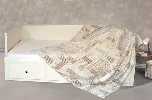 KiNZLER Wohndecke »Kaschmirtouch«, elegantes Allover-Design günstig online kaufen
