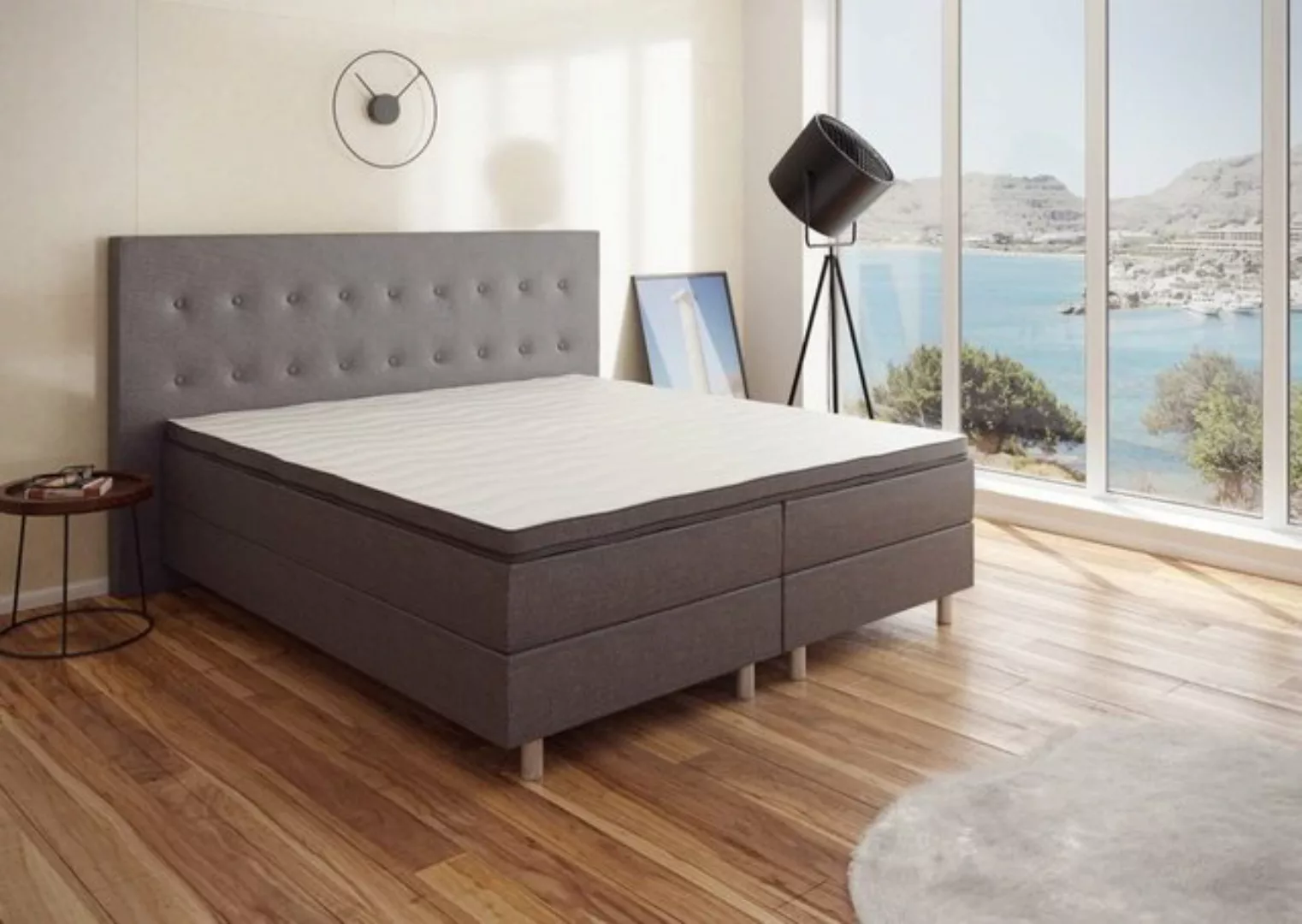 Best for You Boxspringbett Rio, mit Visco-Topper günstig online kaufen