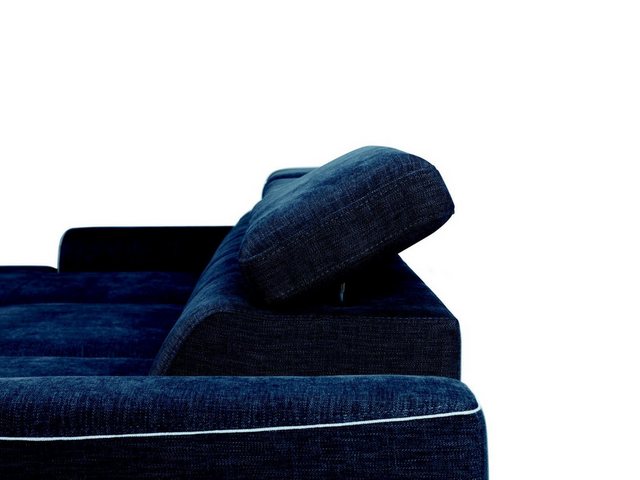 Xlmoebel Ecksofa Blauer Stoffsofa-Ecksitz mit zeitgemäßem Design und Polste günstig online kaufen