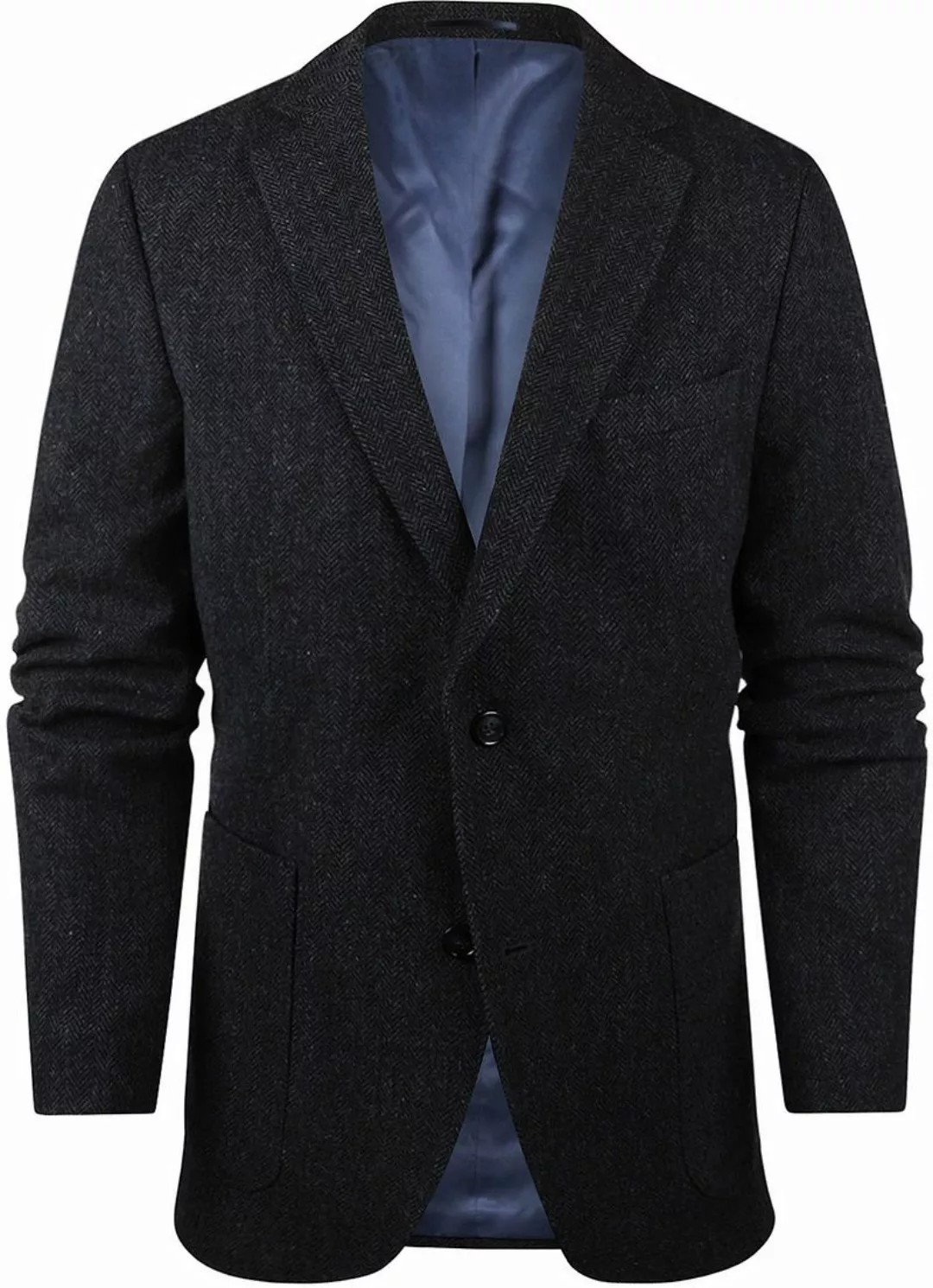 Steppin' Out Shetland Blazer Lammwolle Navy - Größe 56 günstig online kaufen