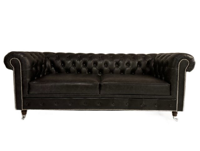 JVmoebel Chesterfield-Sofa Chesterfield Design Luxus Polster Sofa Couch 3 S günstig online kaufen