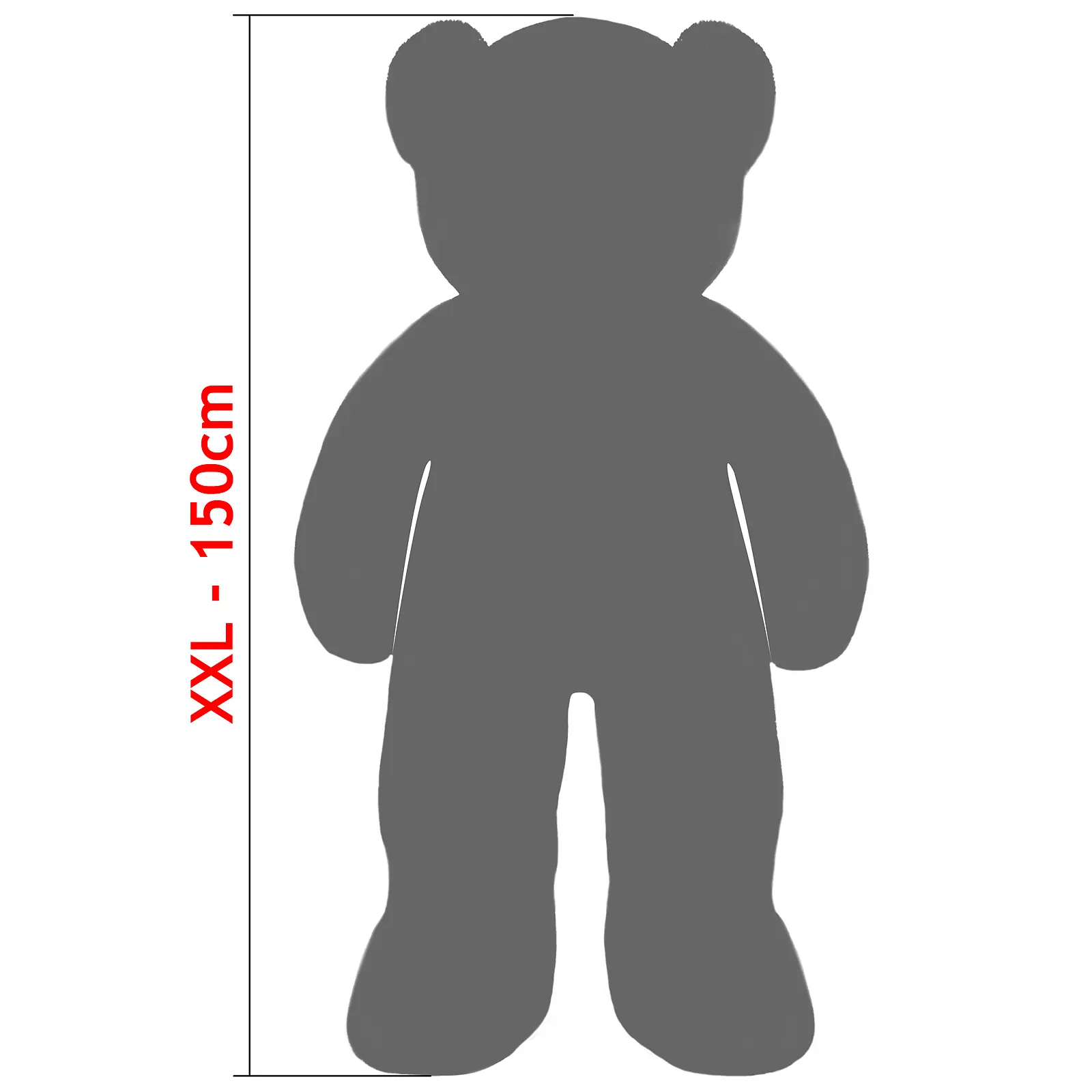 Plüschtier Teddybär XXL Weiß mit Herzkissen günstig online kaufen