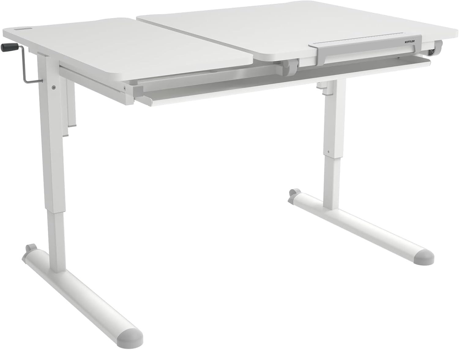 KETTLER Kinderschreibtisch, 72x110, Höhenverstellbar, geteilte Arbeitplatte günstig online kaufen