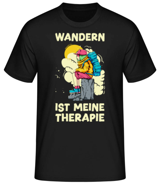 Wandern Ist Meine Therapie · Männer Basic T-Shirt günstig online kaufen