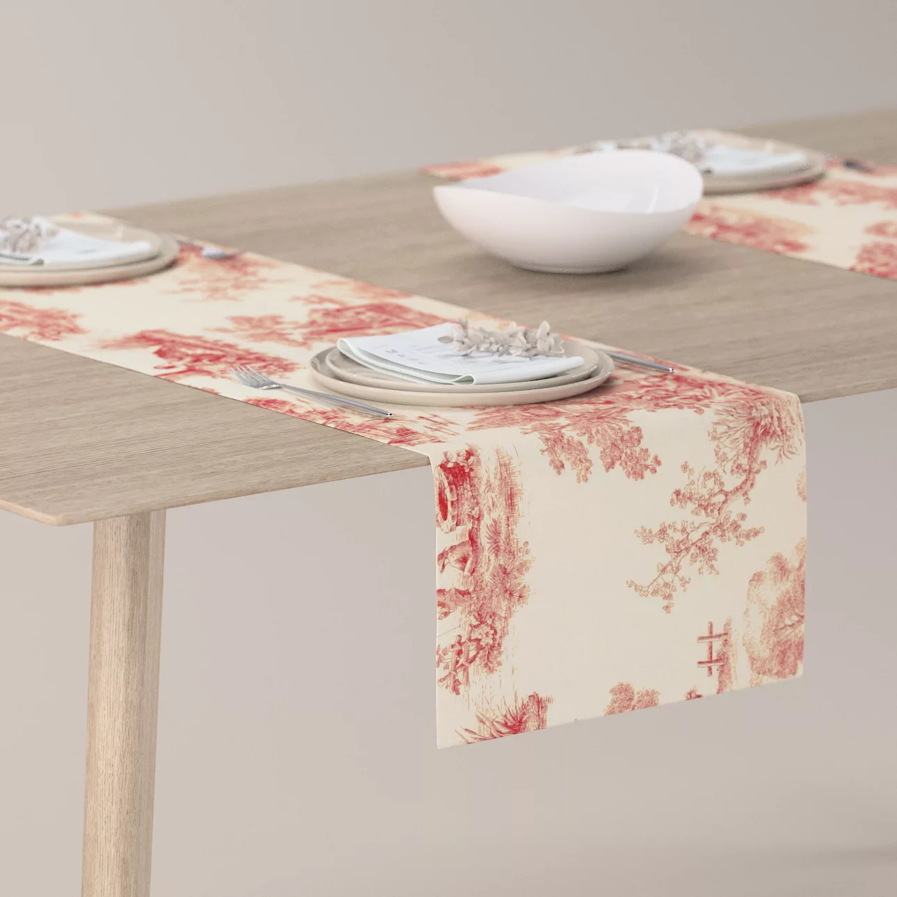 Tischläufer, creme- rot, 40 x 130 cm, Avinon (132-15) günstig online kaufen