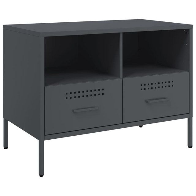 vidaXL TV-Schrank TV-Schrank Anthrazit 68x39x50,5 cm Kaltgewalzter Stahl (1 günstig online kaufen