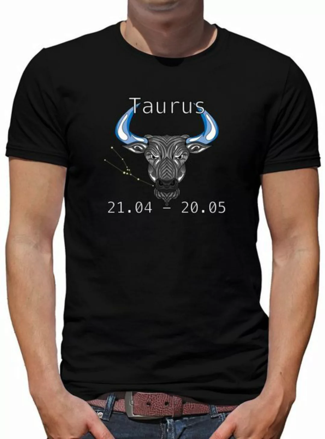 TShirt-People Print-Shirt Sternzeichen Stier Modern Art günstig online kaufen