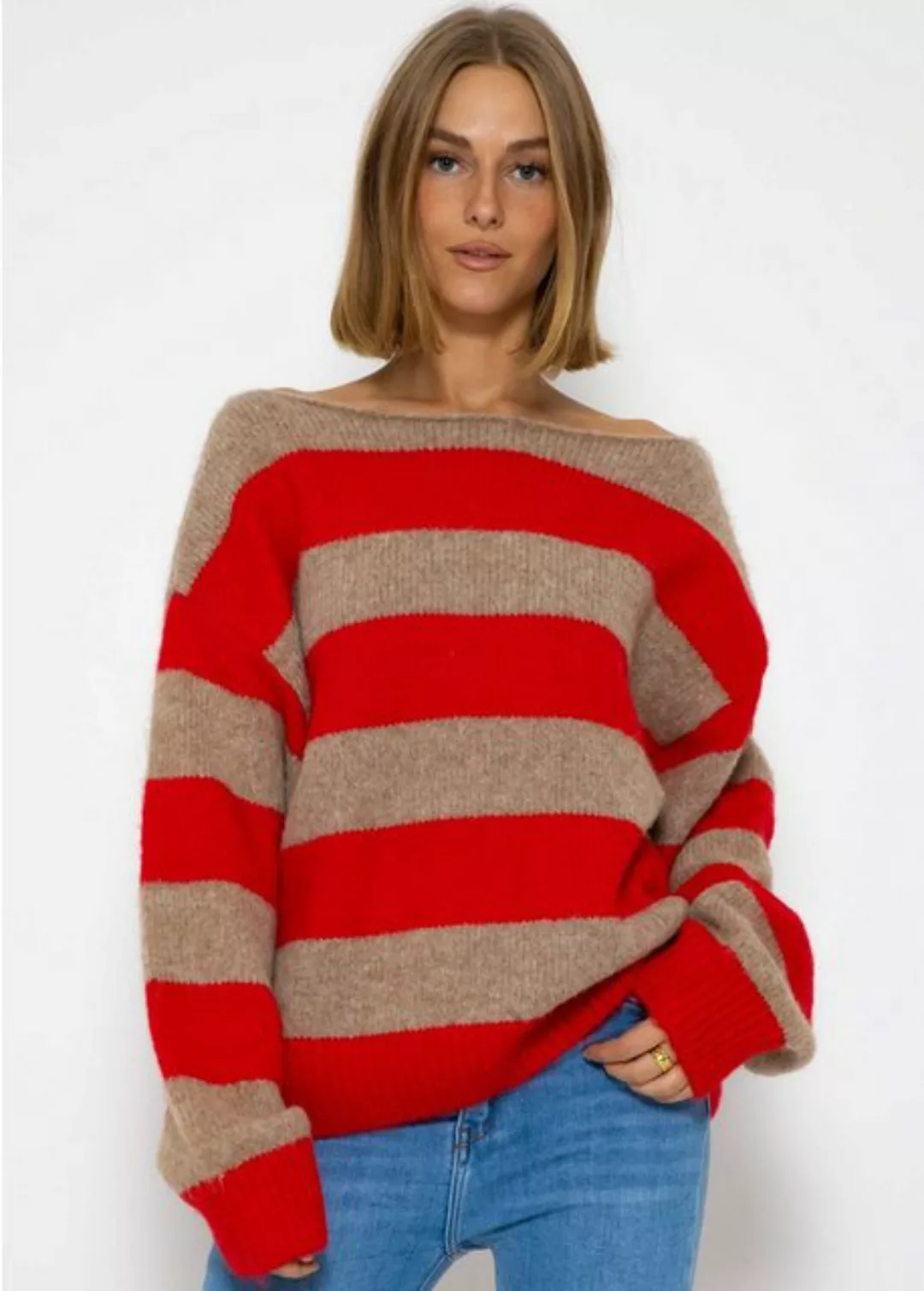 SASSYCLASSY Strickpullover Flauschiger Overisze Pullover Softer Oversize Pu günstig online kaufen