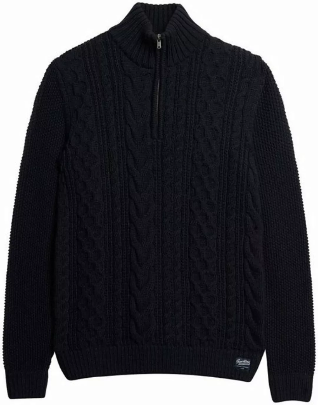 Superdry Strickpullover Jacob Cable Knit Half Zip günstig online kaufen