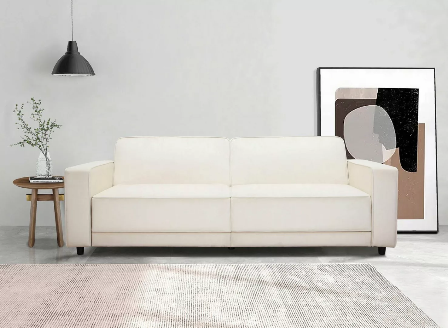 Dorel Home 3-Sitzer Allie Schlafsofa 225 cm, Bett-Funktion (108/190cm), tre günstig online kaufen