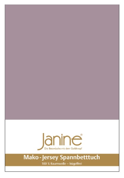 Janine Janine Spannbetttuch Mako-Feinjersey 5007 holunder (530) Größe:  530 günstig online kaufen