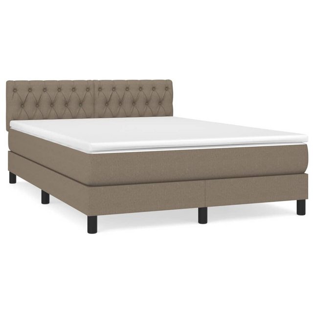 vidaXL Boxspringbett Bett Boxspringbett mit Matratze und LED Stoff (140 x 1 günstig online kaufen