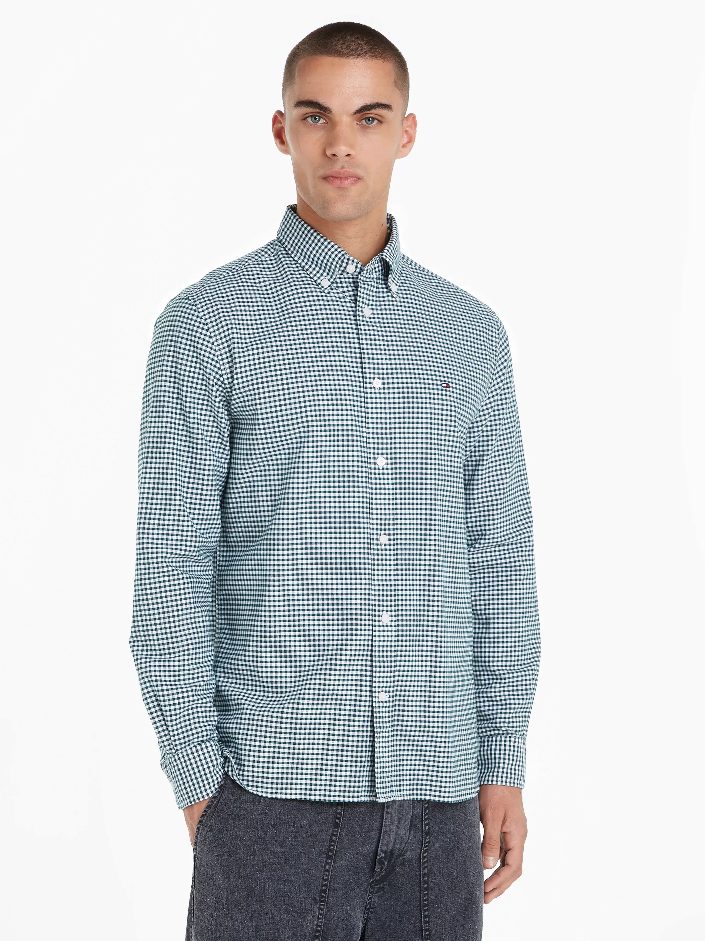 Tommy Hilfiger Langarmhemd HERITAGE OXFORD GINGHAM RF SHIRT mit modischem K günstig online kaufen