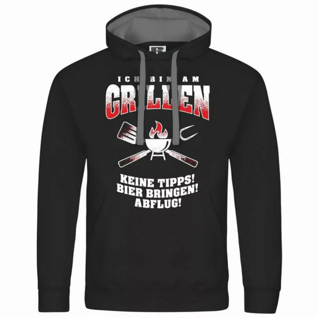 deinshirt Kapuzenpullover Herren Kapuzenpullover Ich bin am grillen Mit Pri günstig online kaufen