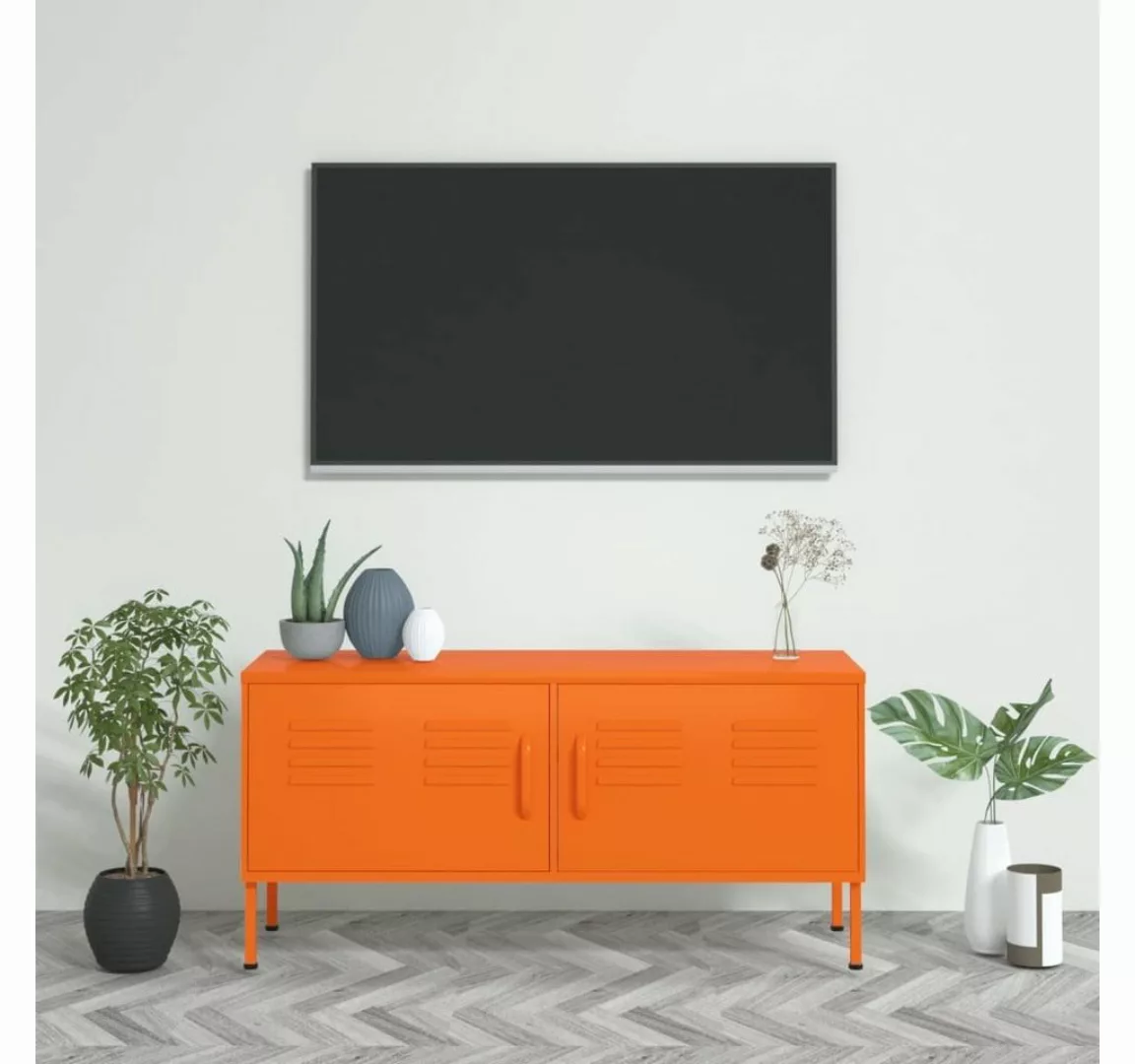 furnicato TV-Schrank Orange 105x35x50 cm Stahl günstig online kaufen