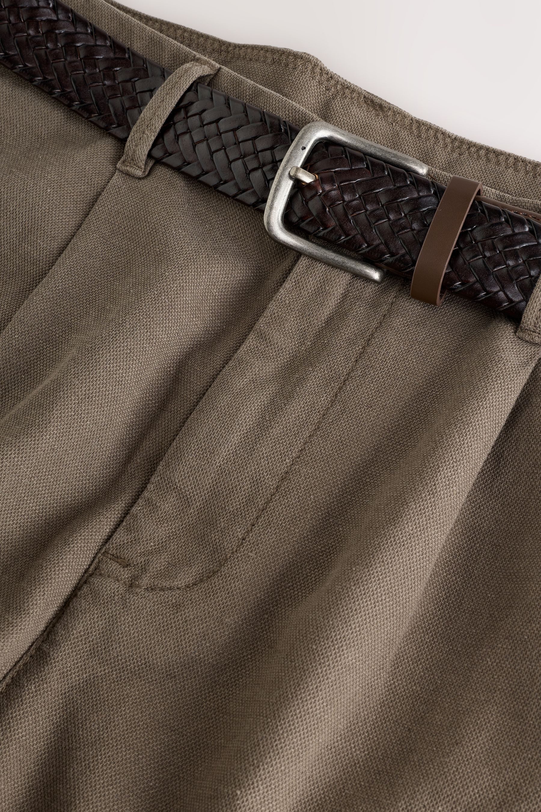 Next Leinenhose Hose mit Gürtel aus günstig online kaufen