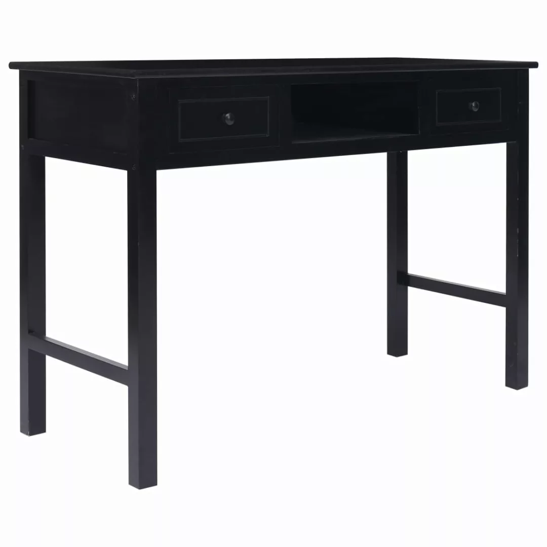 Schreibtisch Schwarz 110×45×76 Cm Holz günstig online kaufen
