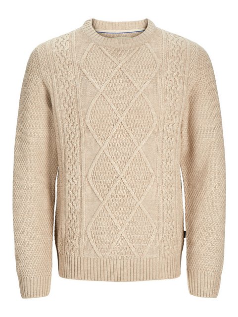 Jack & Jones Rundhalspullover JPRBLUDIOGO CABLE KNIT LN günstig online kaufen