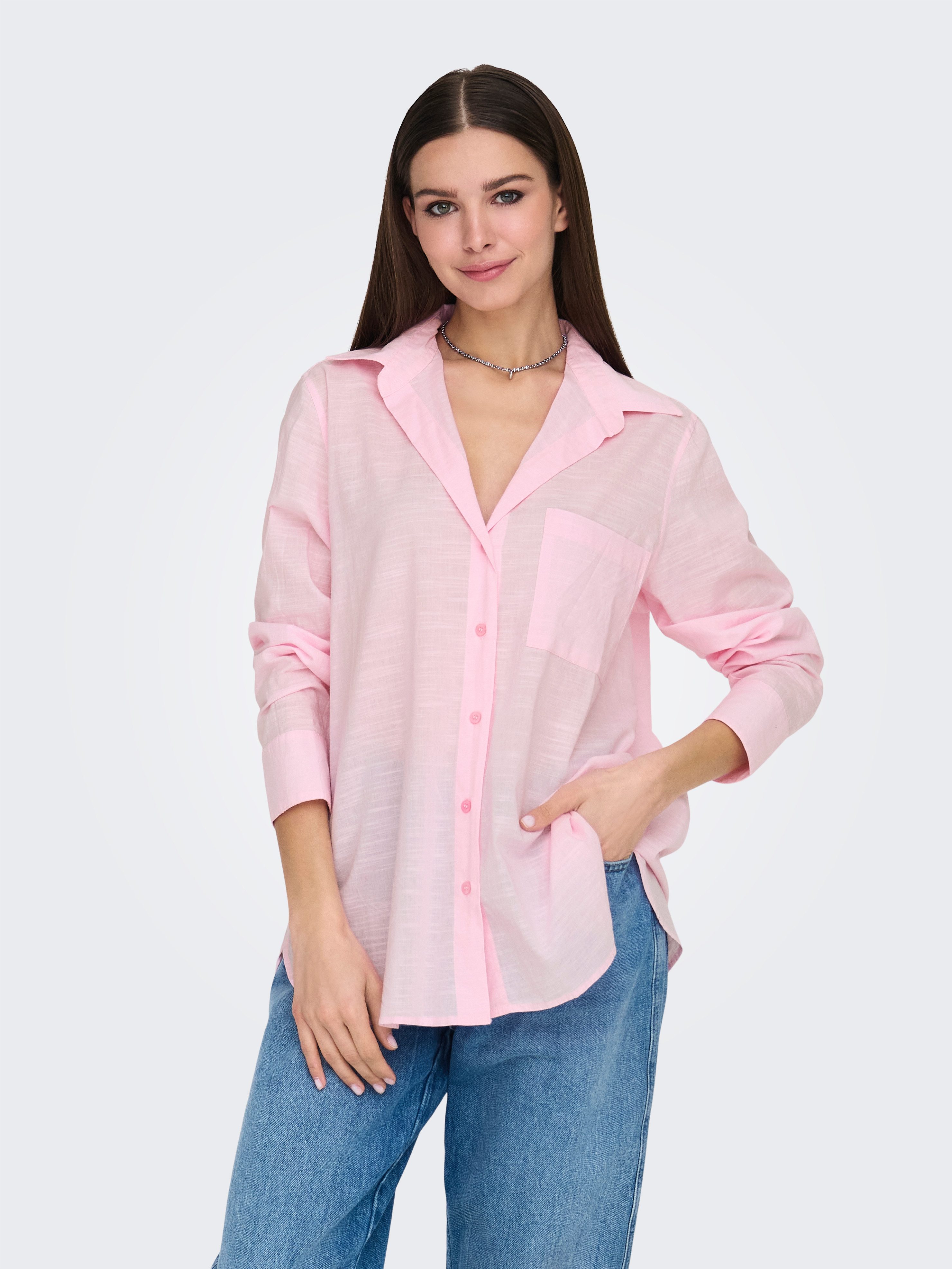 ONLY Langarmbluse "ONLSALINA L/S SHIRT WVN" günstig online kaufen