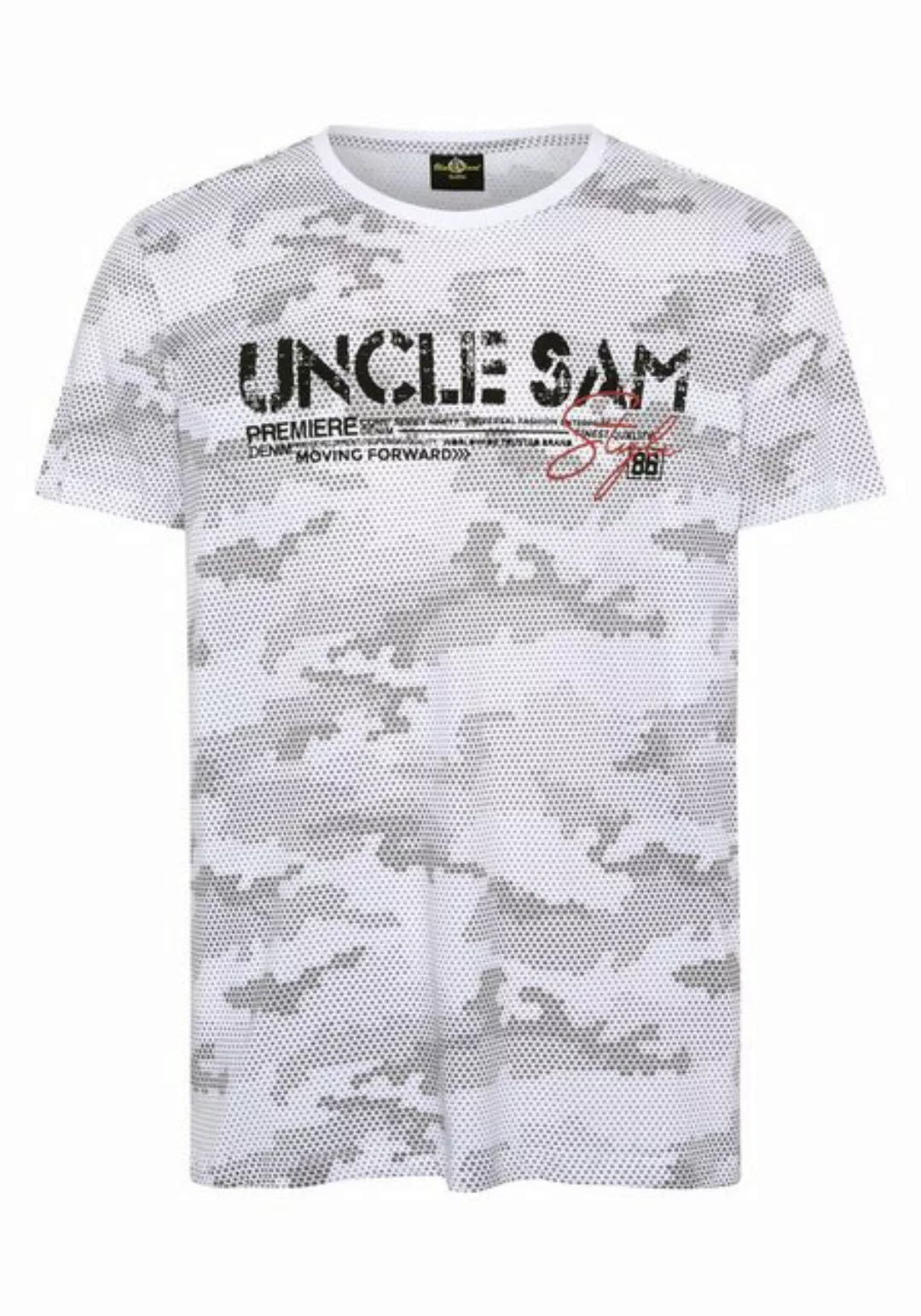 Uncle Sam Print-Shirt im Logo-Look günstig online kaufen