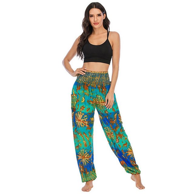 AUKUU Loungepants Bohemian Yogahose, Haremshose, Yogabekleidung, legere lan günstig online kaufen