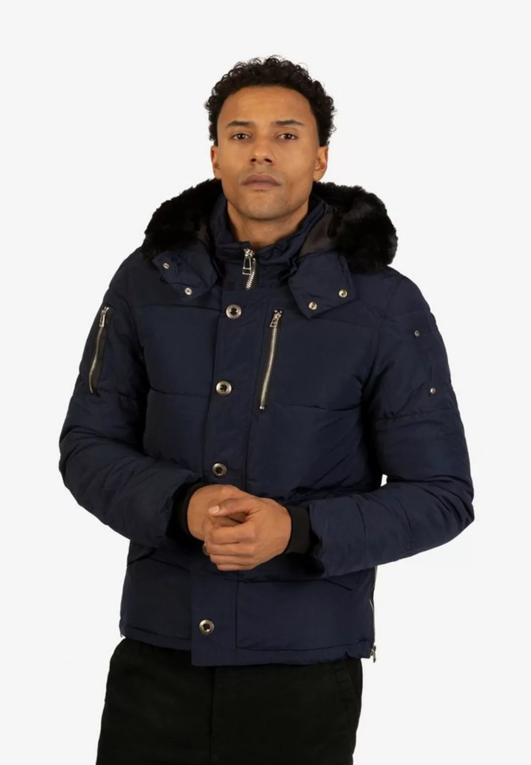 FRILIVIN Outdoorjacke mit abnehmarer Kapuze mit Kunstfellbesatz günstig online kaufen