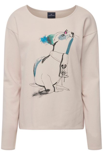 Laurasøn Sweatshirt Sweatshirt Robben-Print Rundhals Langarm günstig online kaufen