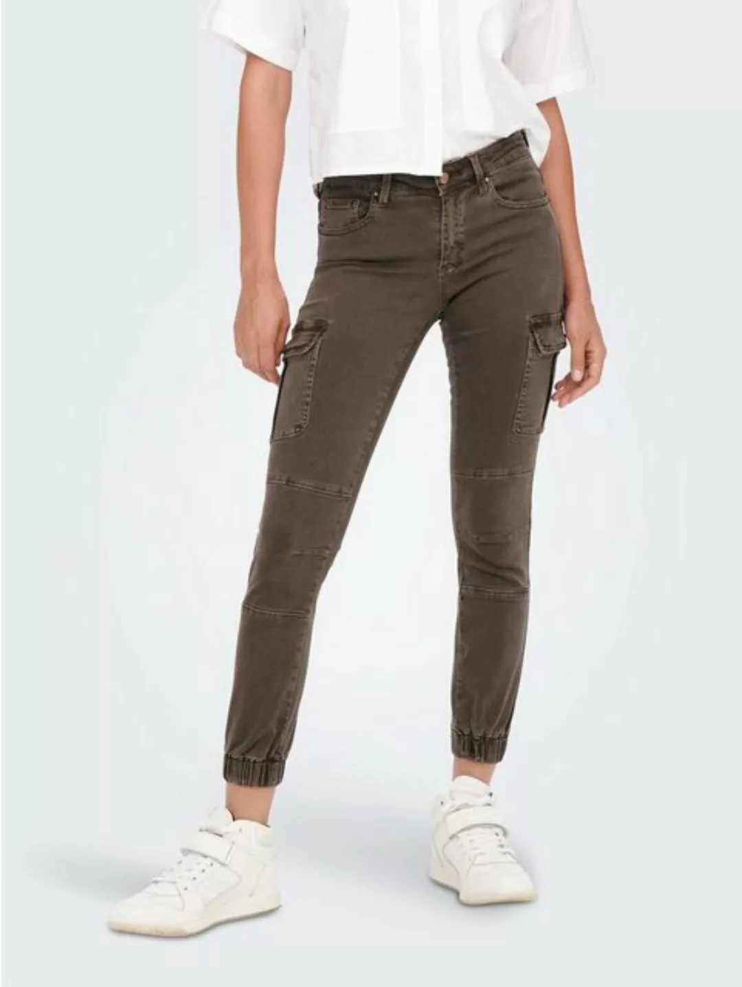 ONLY Slim-fit-Jeans Cargo Jeans Hose Mid Waist Denim Jogger Pants ONLMISSOU günstig online kaufen