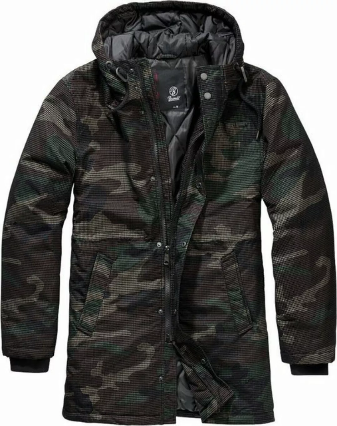 Brandit Allwetterjacke Grid-Camo Parka günstig online kaufen