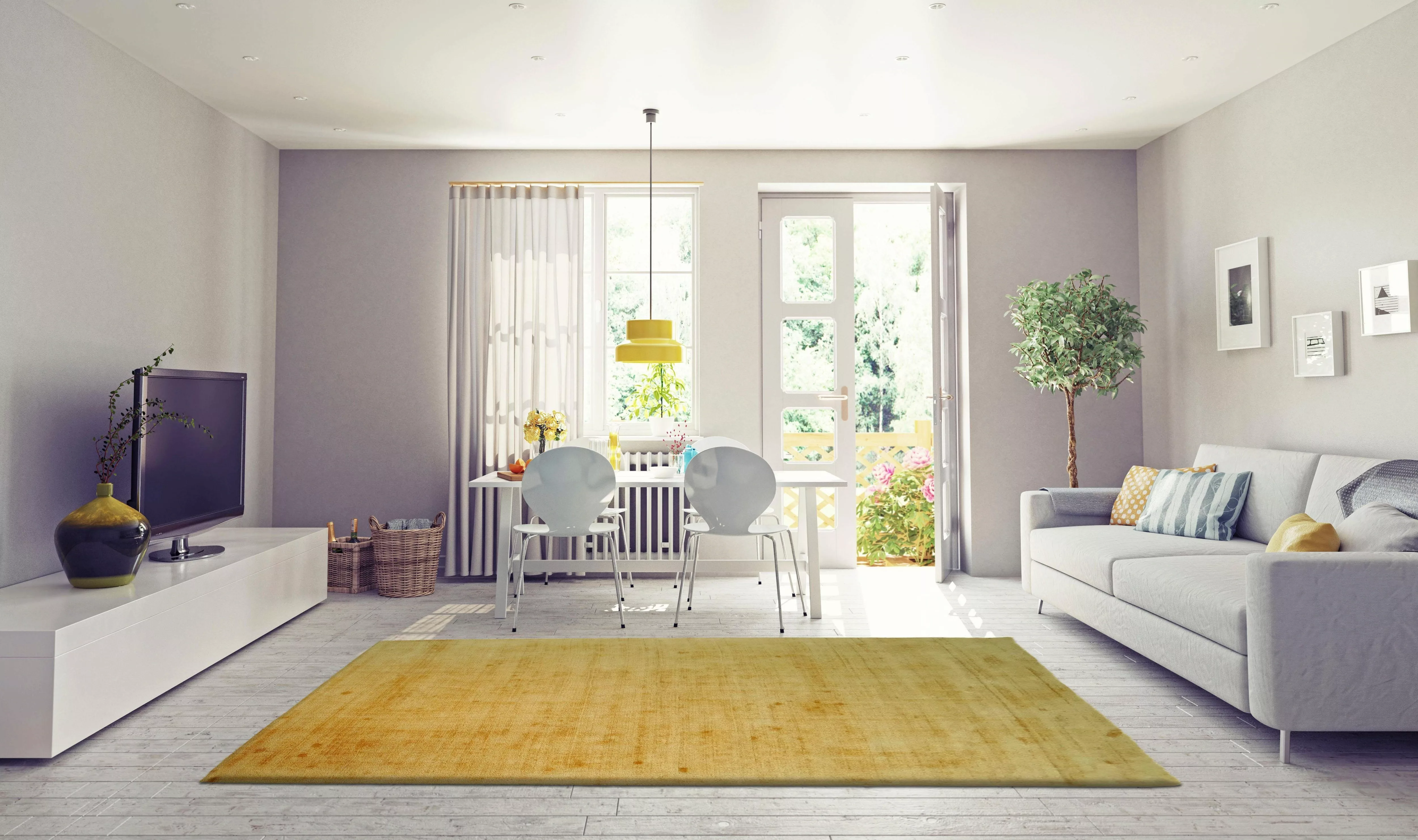 andas Teppich »Besarta«, rechteckig, Wohnzimmer günstig online kaufen