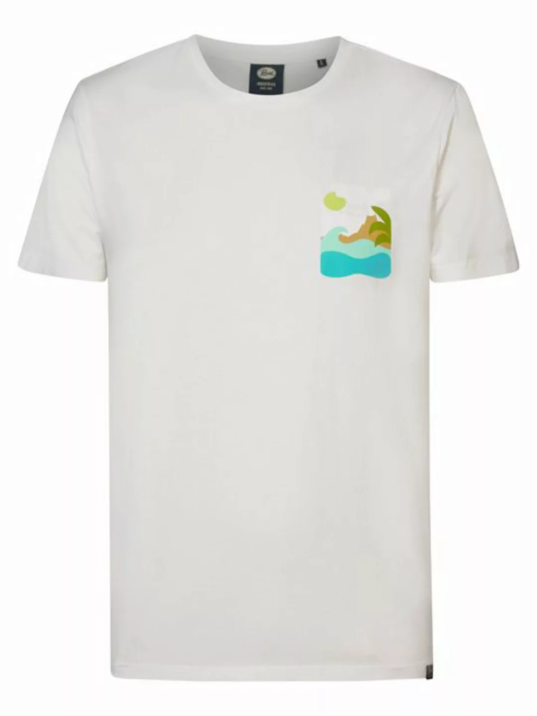 Petrol Industries T-Shirt T-Shirt mit Rückenaufdruck Tropicale günstig online kaufen