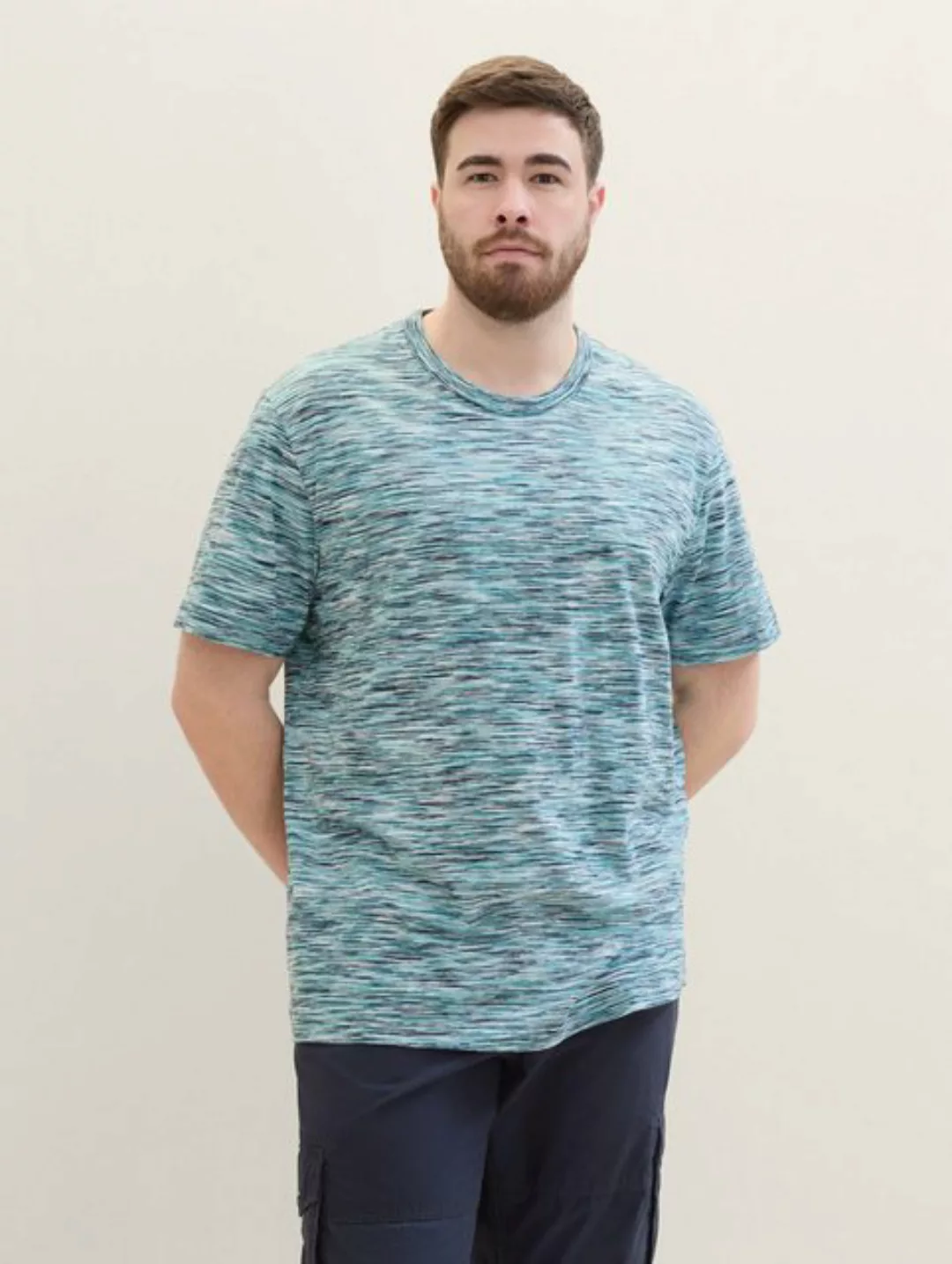 TOM TAILOR PLUS T-Shirt Plus - T-Shirt mit mehrfarbigem Muster günstig online kaufen