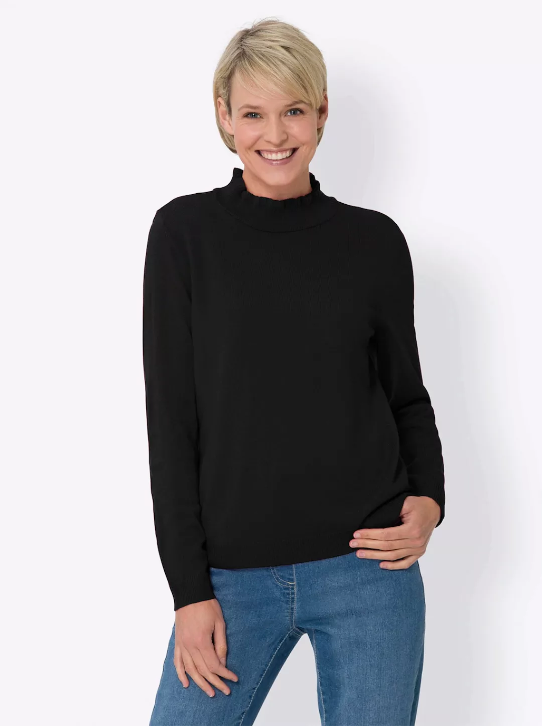 Classic Basics Stehkragenpullover "Stehkragen-Pullover" günstig online kaufen