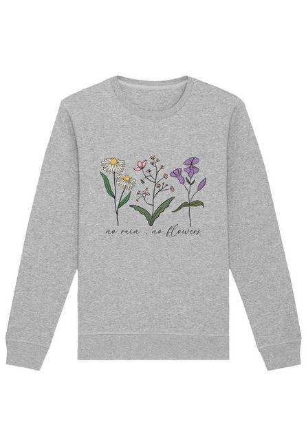 F4NT4STIC Sweatshirt Flower no rain no flowers Premium Qualität günstig online kaufen