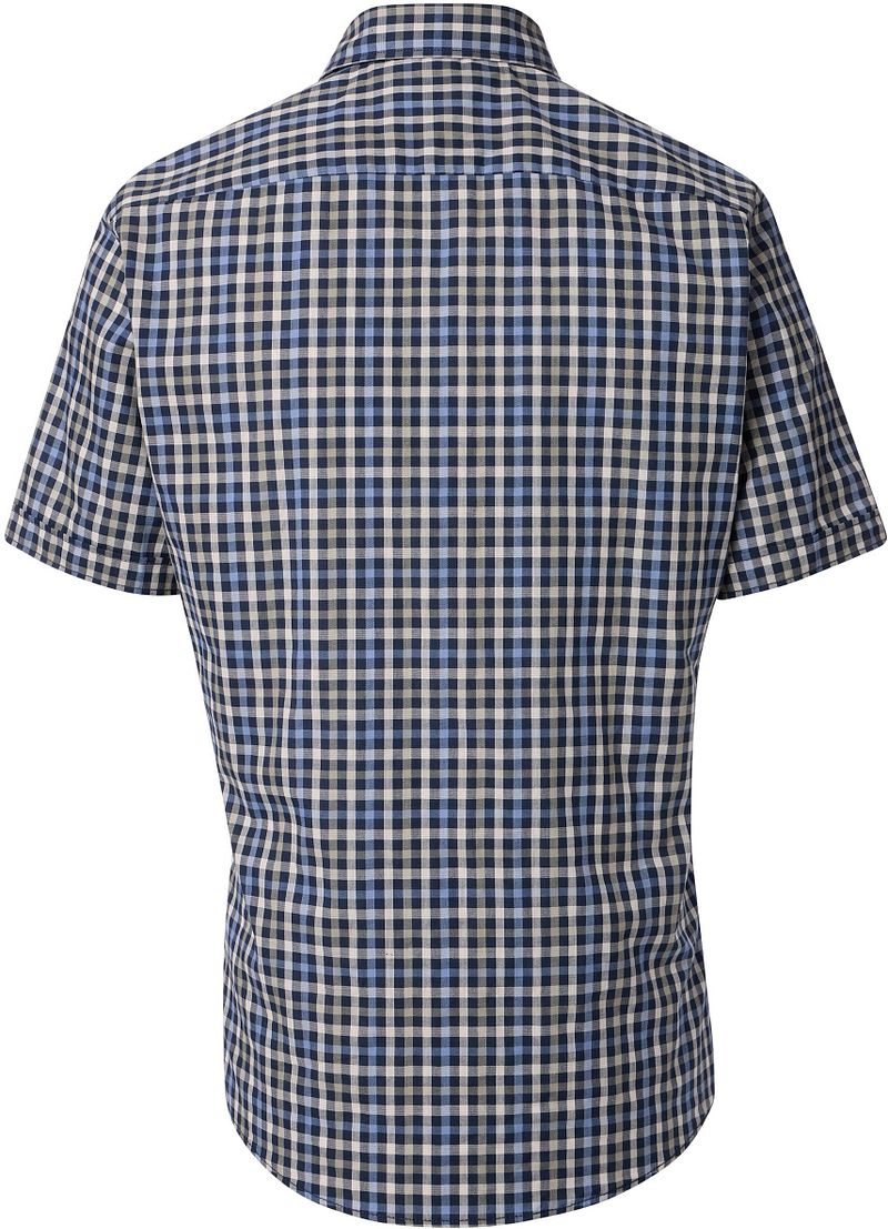 Casa Moda Short Sleeve Freizeithemd Kariert Navy - Größe XXL günstig online kaufen