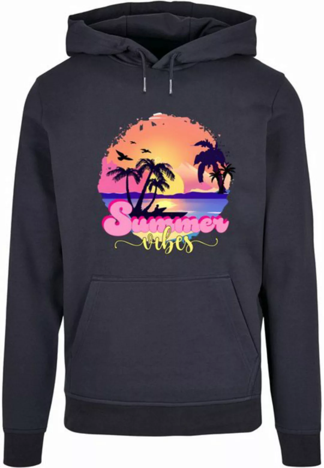 Merchcode Kapuzensweatshirt Merchcode Herren Summer Vibes Sunset Basic Hood günstig online kaufen