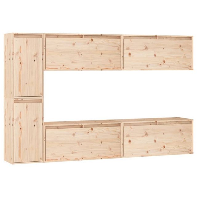 furnicato TV-Schrank TV-Schränke 6 Stk. Massivholz Kiefer (1-St) günstig online kaufen