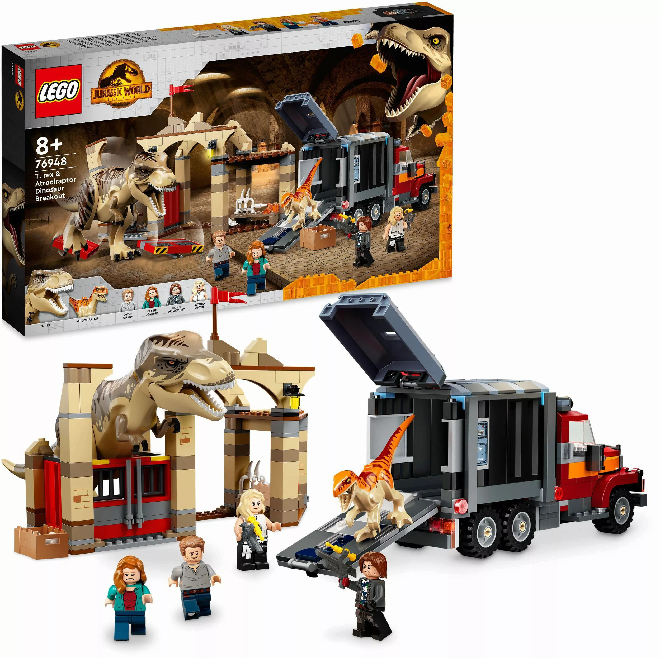 LEGO® T. Rex & Atrociraptor: Dinosaurier-Ausbruch günstig online kaufen